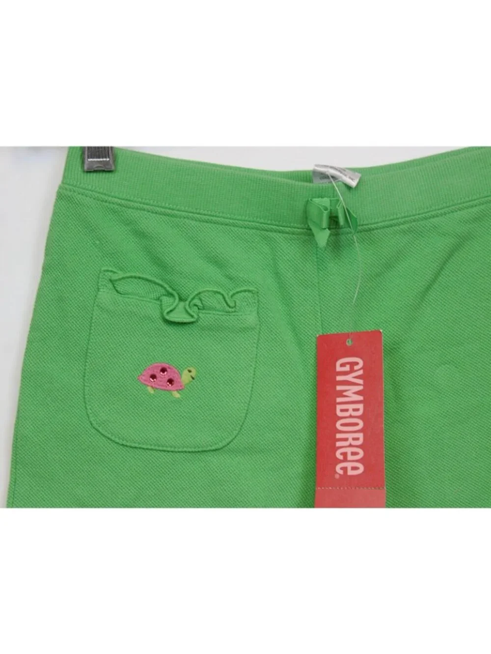 2008 Gymboree Tennis Match sz 8 Waffle Knit Shorts Ruffle Pockets Embroider Rhin